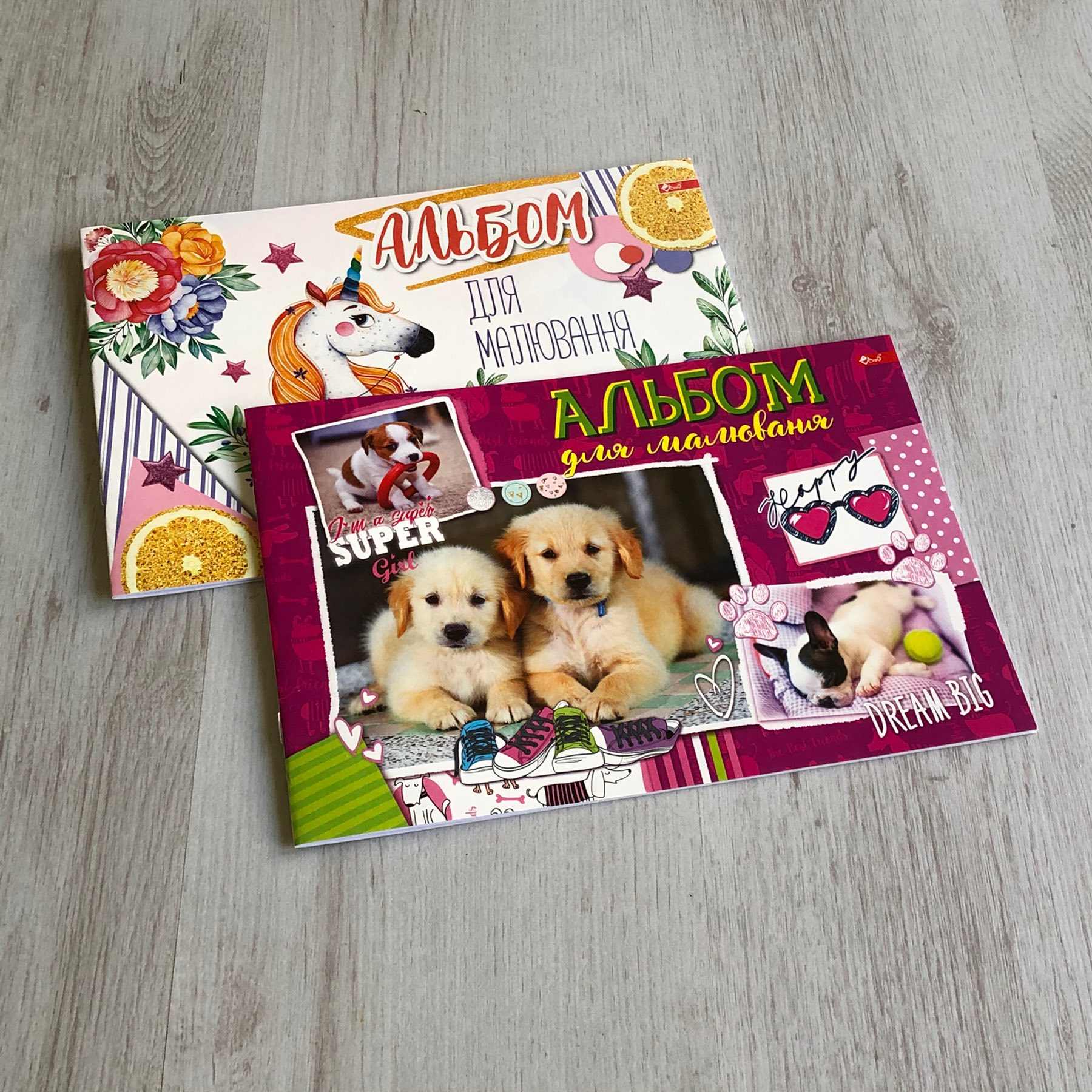 Альбом для малювання “супер”, обкладинка картон “Аляска”, 12 арк.