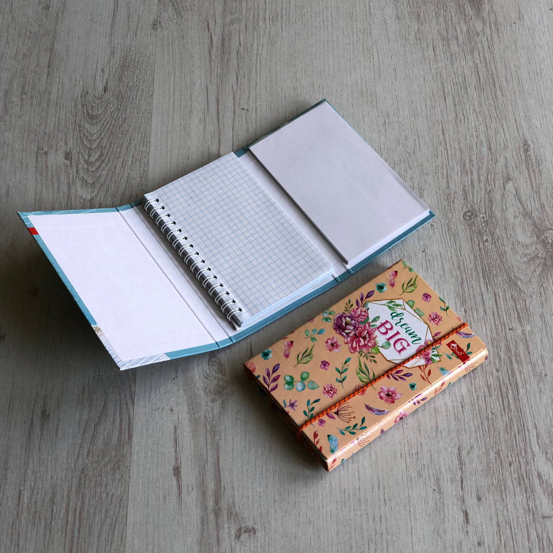 Блокнот А6, на гумці, 2 блоки, 40+80 арк.